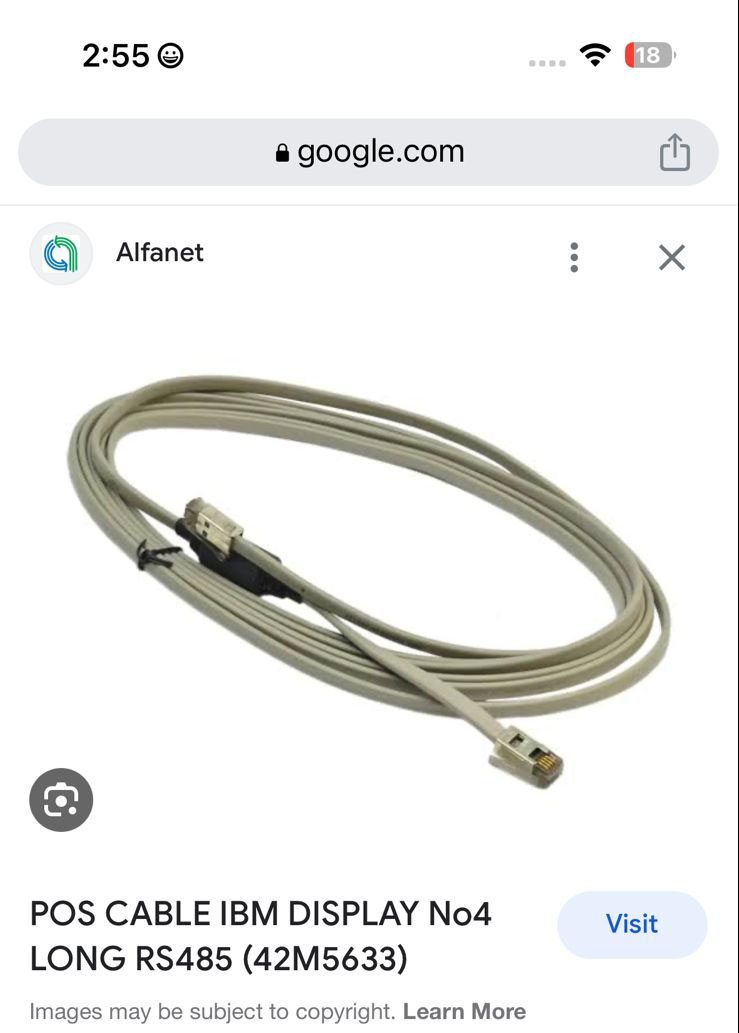 IBM POS DISPLAY RS485(42M5633) Cable thumbnail 2