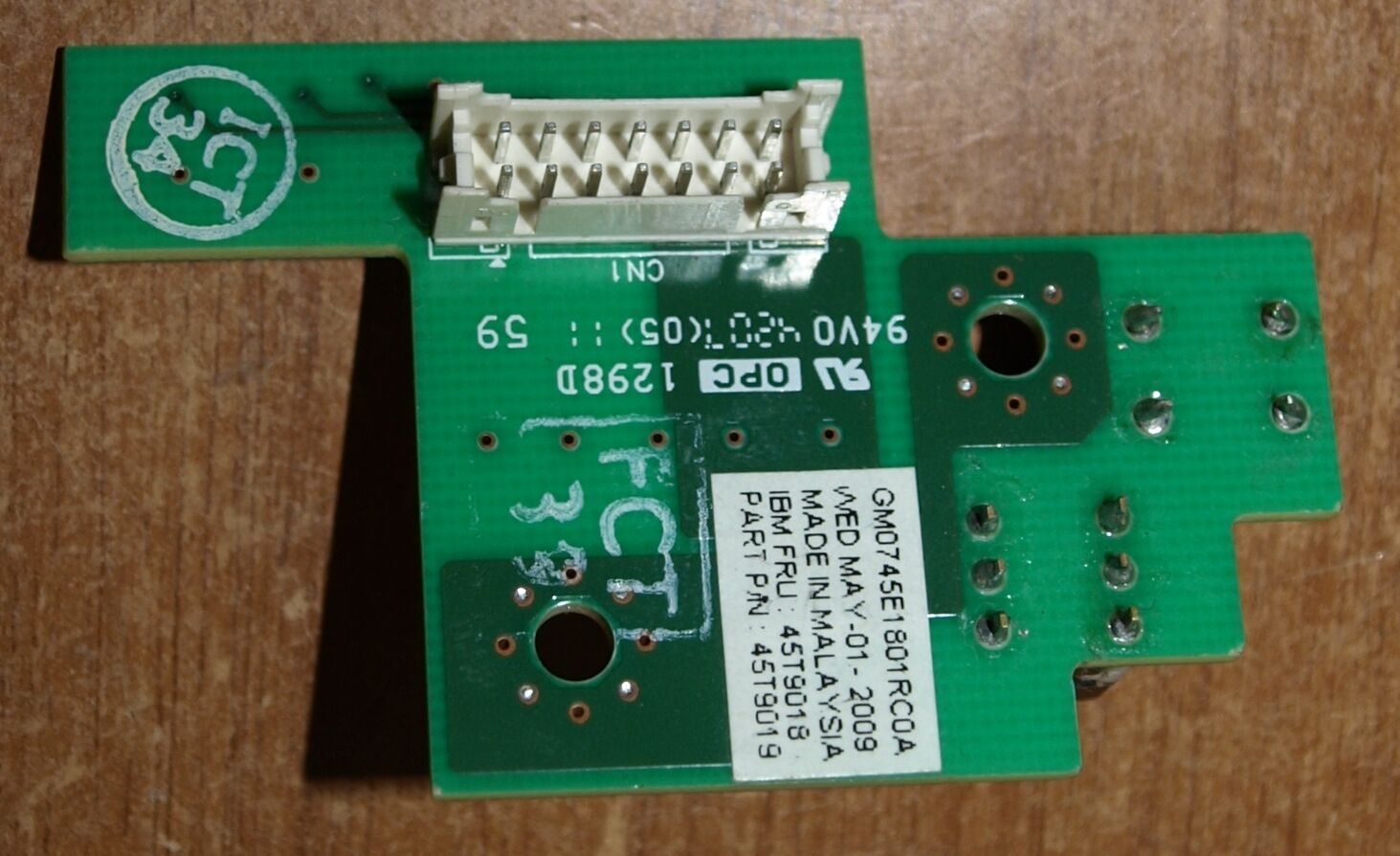 IBM SUREPOS 700 4800 7×3 SWITCHLED CARD FRU PN 45T9018 - features and details