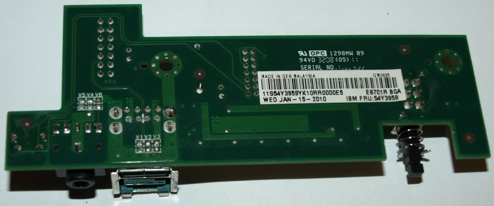 IBM SUREPOS 700 4800 F43FX3EF3&4900×75 OPERATOR PANEL CARD FRU PN54Y3958 - features and details