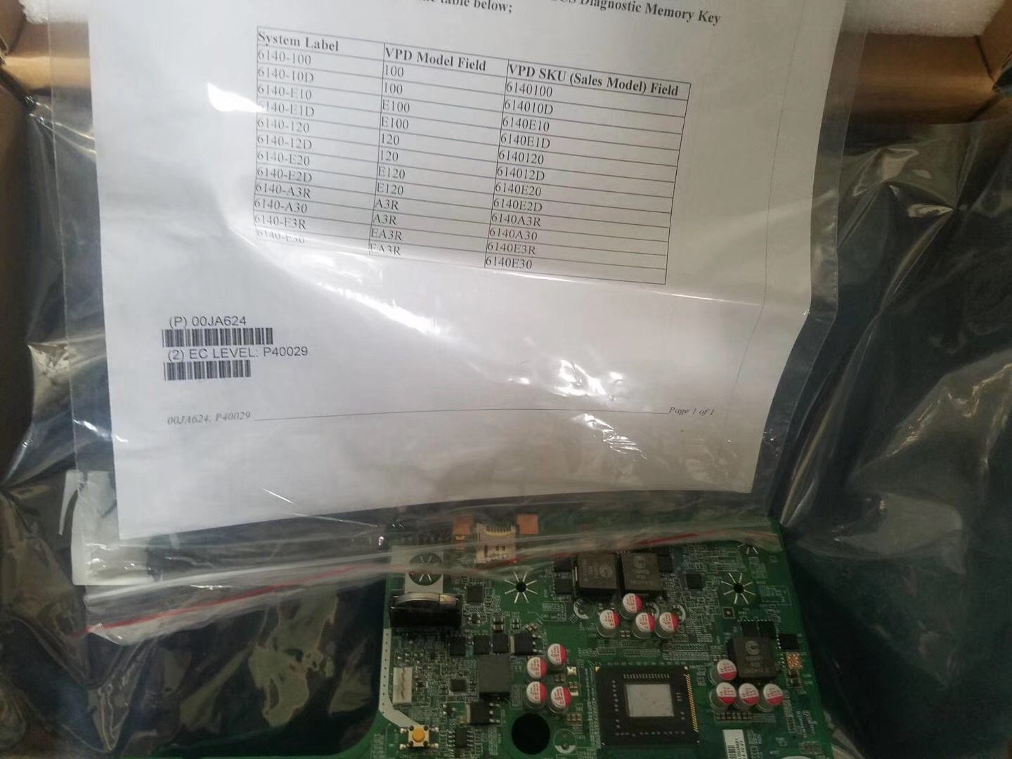 IBM TOSHIBA 6140-E20 Mainboard - features and details